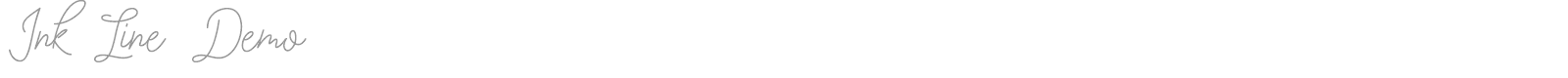 Ink Line font preview